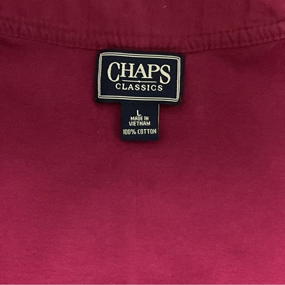 Chaps Classic Button Front Men’s Long Sleeve Shirt 2 Small Decorative Po… - Picture 5 of 10